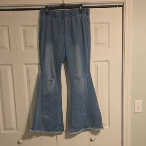 Women's Blue Flared Jeans